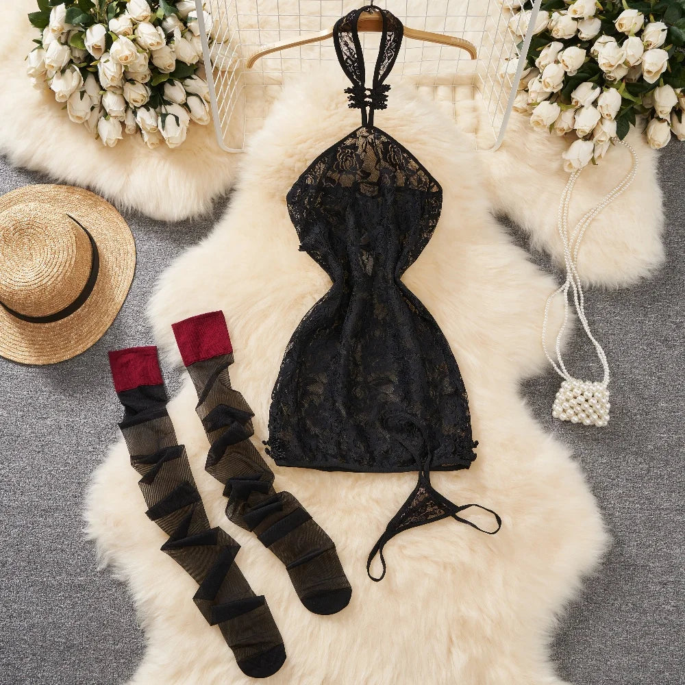 Nuisette courte string