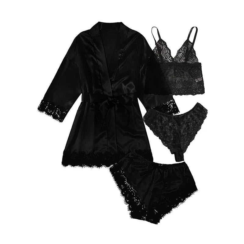 Nuisette satin et dentelle