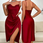 Red satin nightie - Vignette | My Store