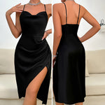 Red satin nightie - Vignette | My Store