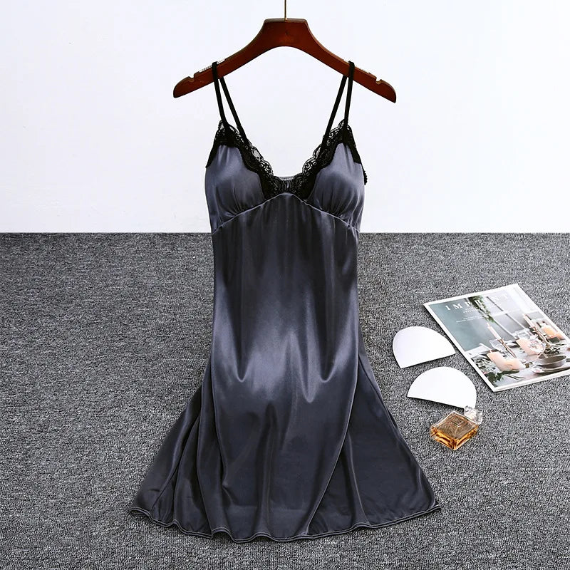 Nuisette satin noir