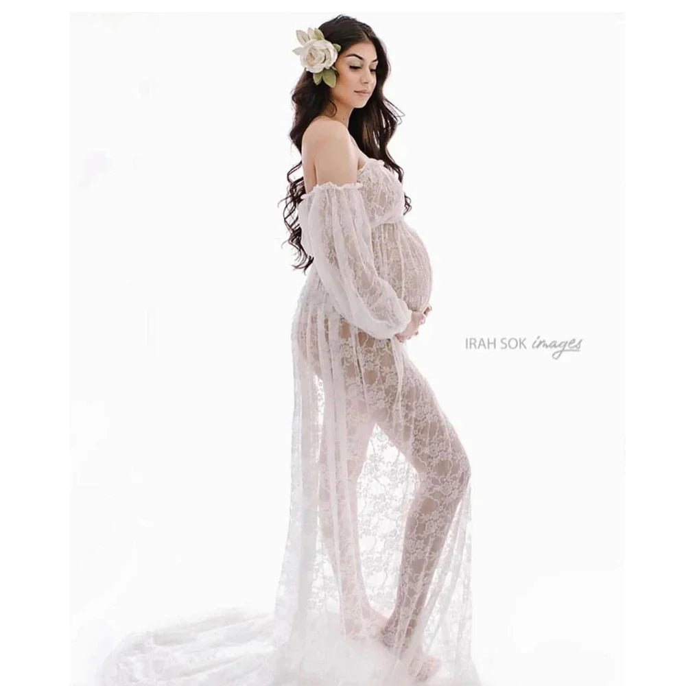 Nuisette femme enceinte dentelle