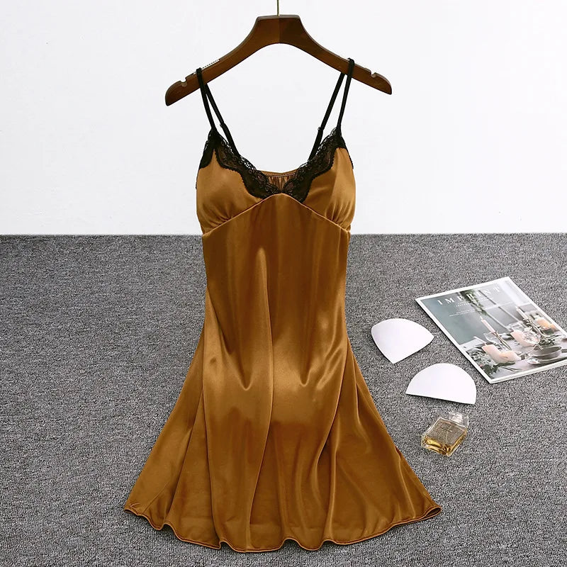 Nuisette satin noir