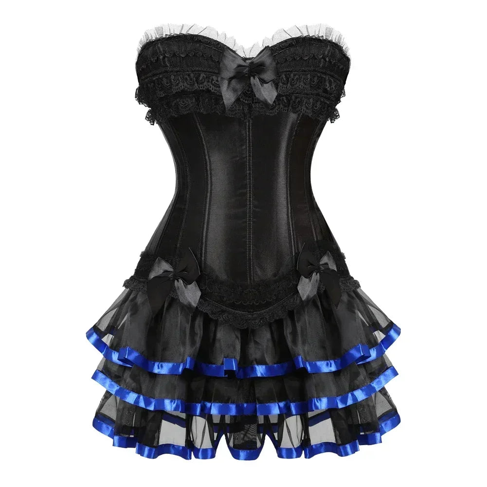 Nuisette noir et bleu