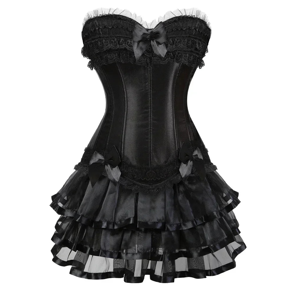 Nuisette corset noir