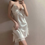 Nuisette blanc en soie - Vignette | My Store