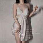 Nuisette blanc en soie - Vignette | My Store