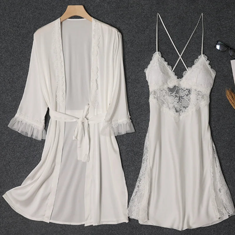 Nuisette Fiori Di Loto – Taille S (FR36) – Rose – Broderie Fleurs – Très Bon état