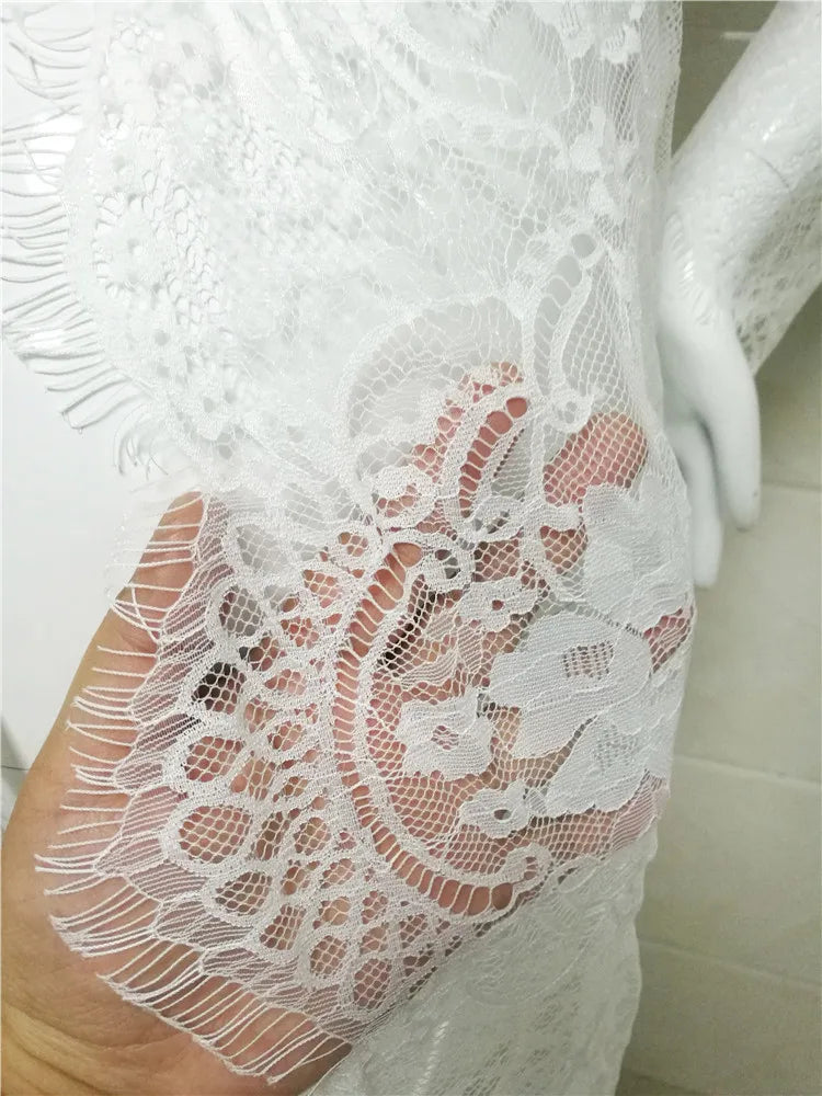 Nuisette blanc dentelle