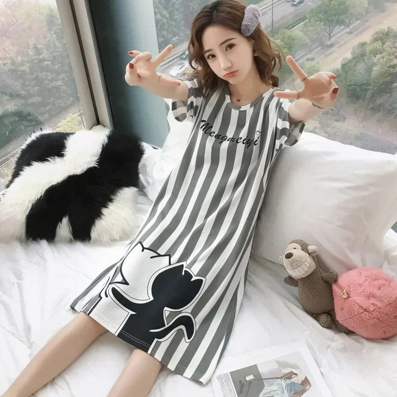 Nuisette blanc gris motif