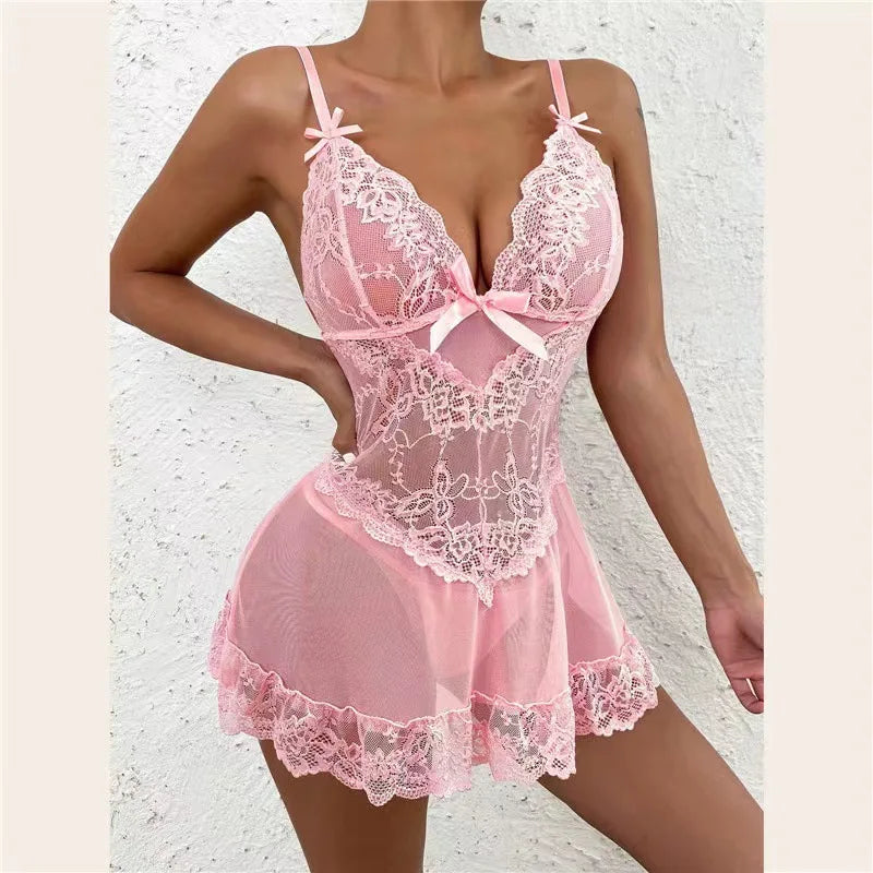 Nuisette rose claire transparent